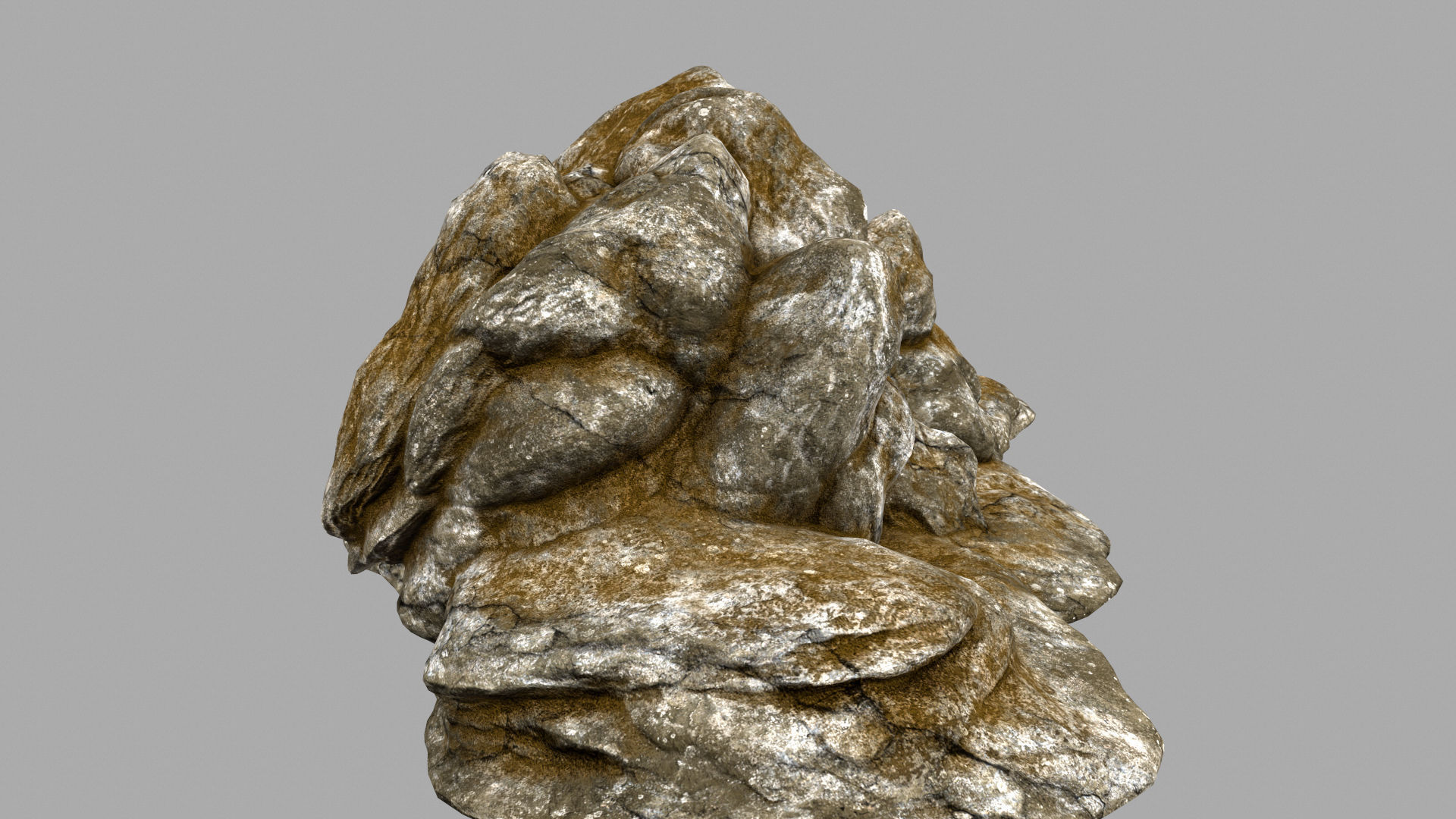 Desert Rock Low-poly 3D model_3