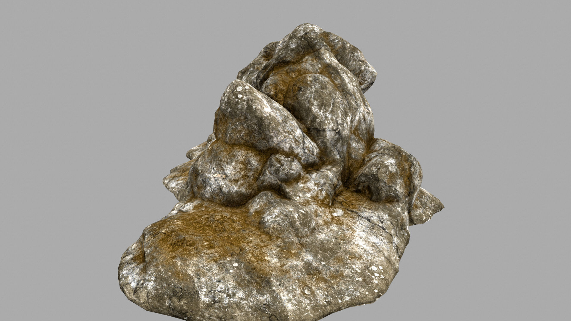 Desert Rock Low-poly 3D model_7