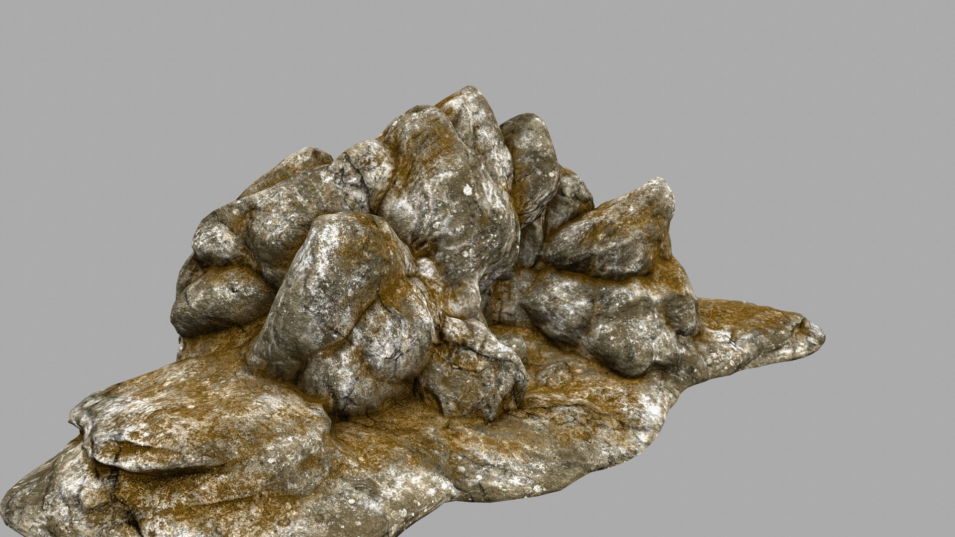 Desert Rock Low-poly 3D model_2