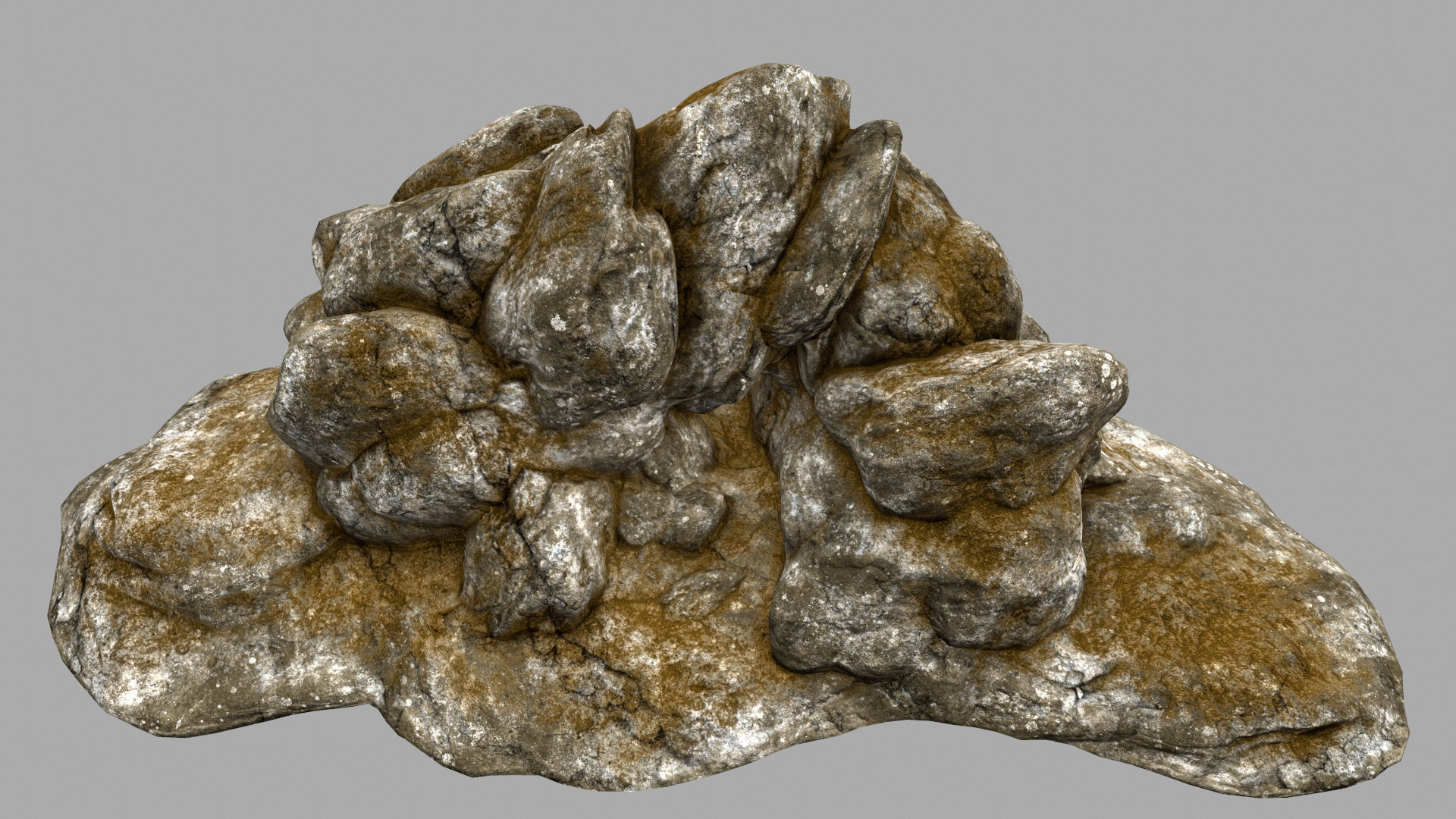 Desert Rock Low-poly 3D model_9