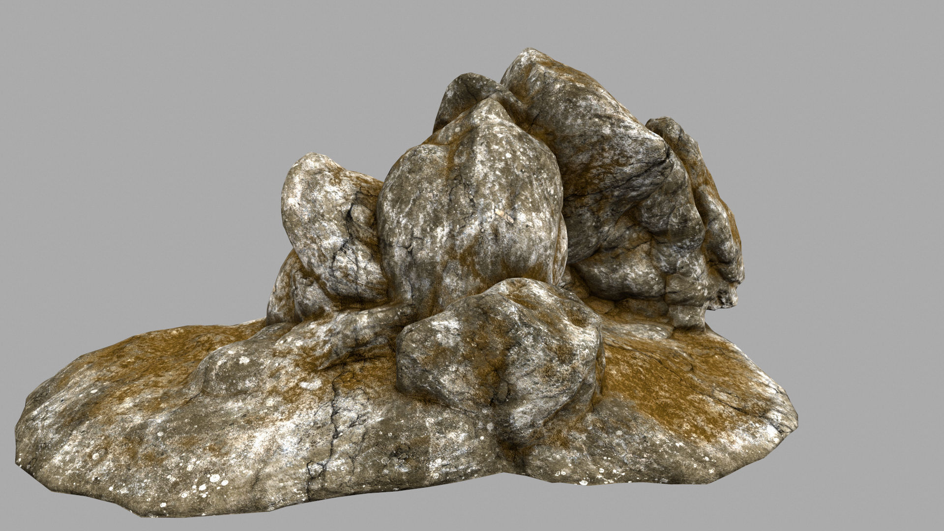 Desert Rock Low-poly 3D model_6