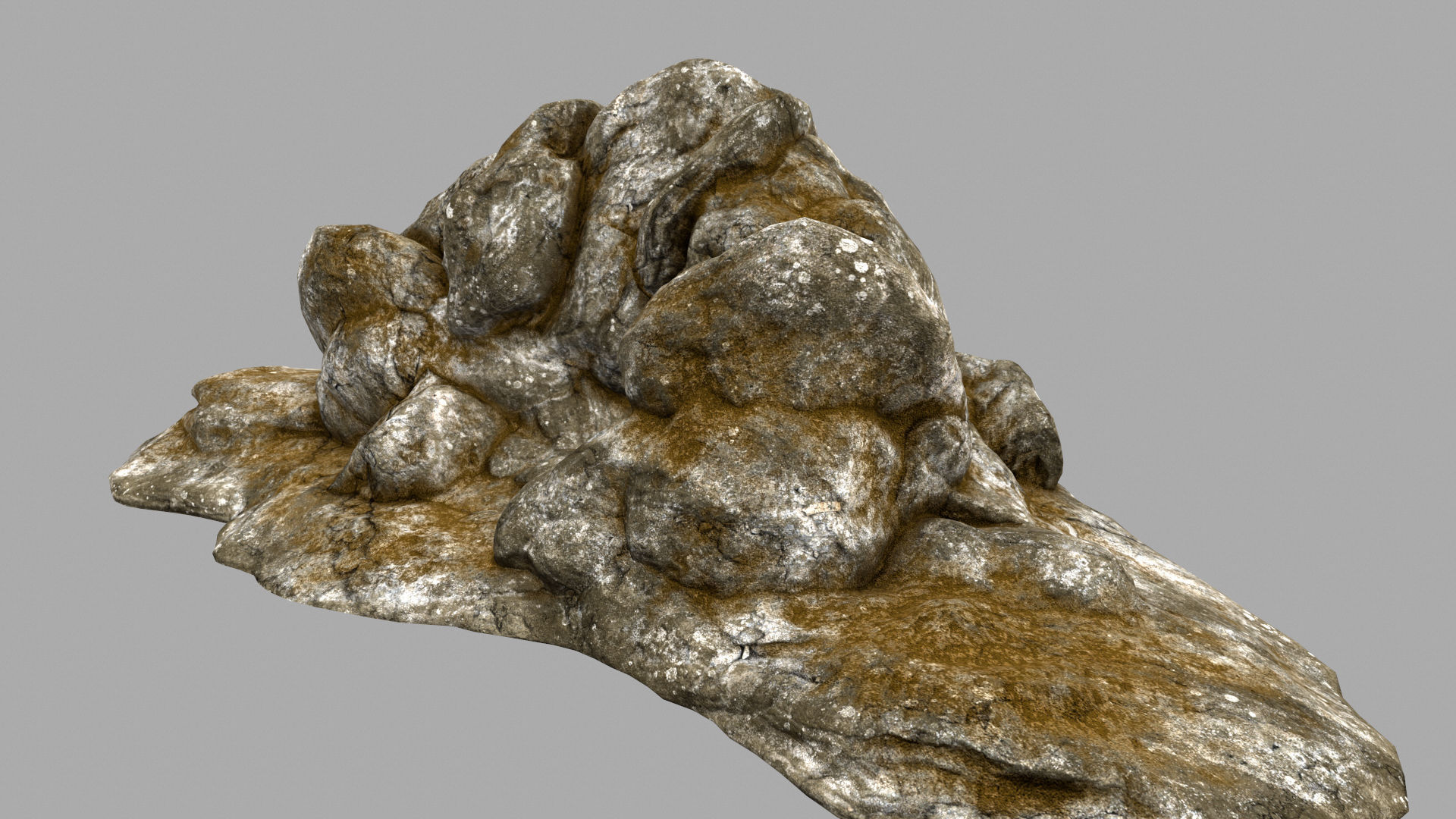 Desert Rock Low-poly 3D model_8