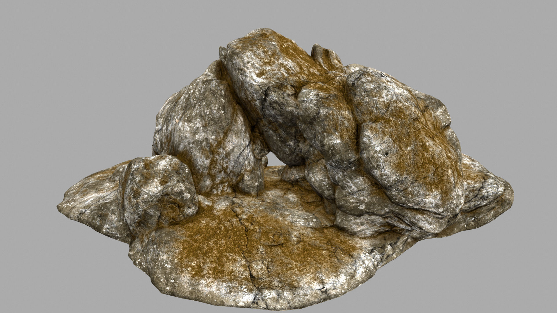 Desert Rock Low-poly 3D model_5