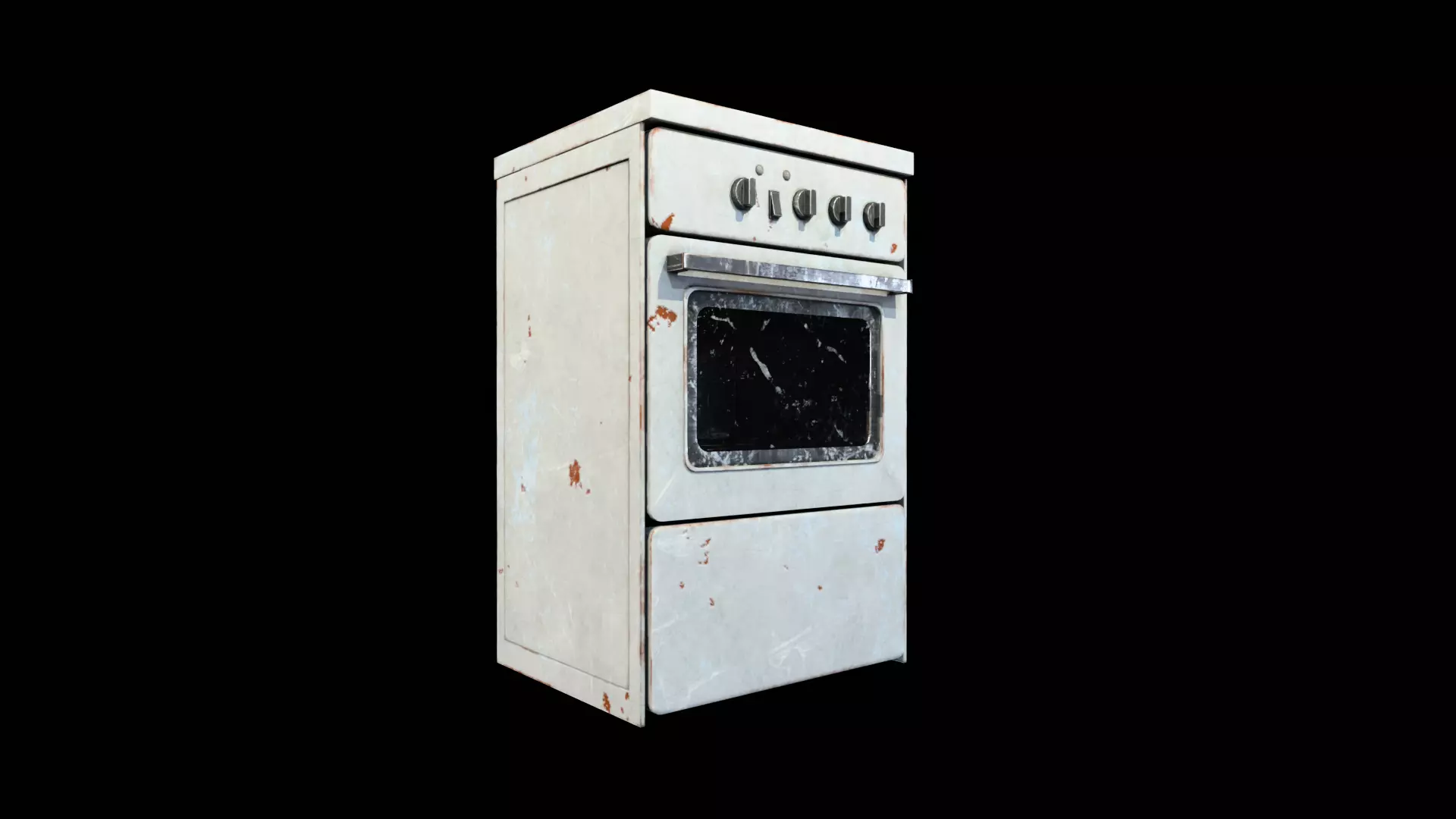 Old Oven Free low-poly 3D model