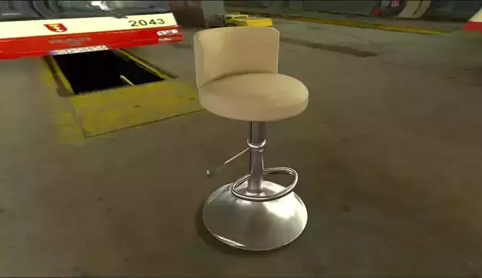 Bar Chairs Free low-poly 3D model