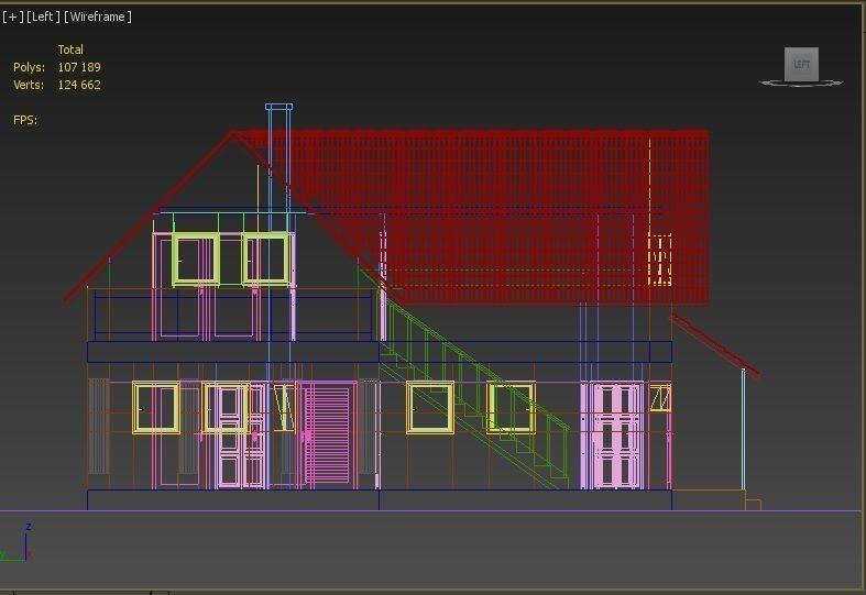 Suburban house 3D model 3D model_10