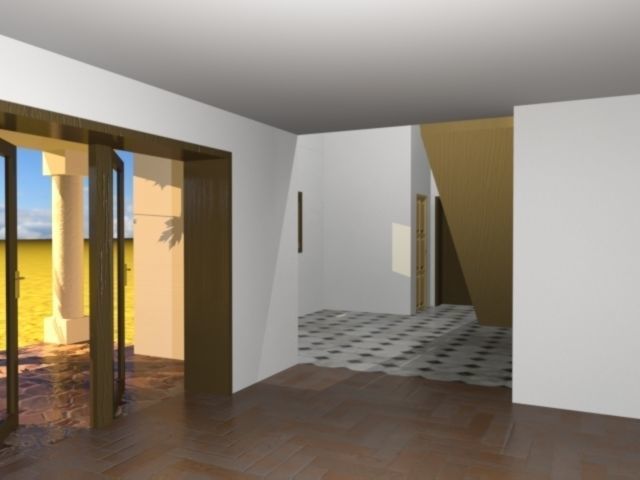 Suburban house 3D model 3D model_3