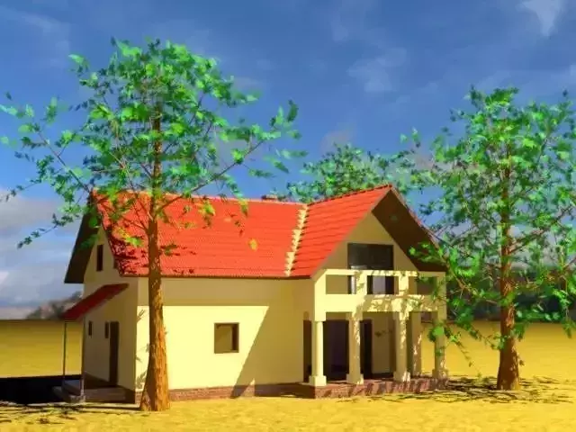 Suburban house 3D model