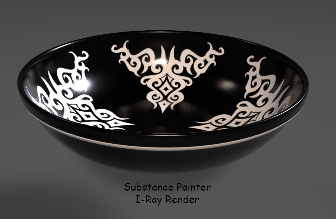 bowl Decorative 02 3D model_5