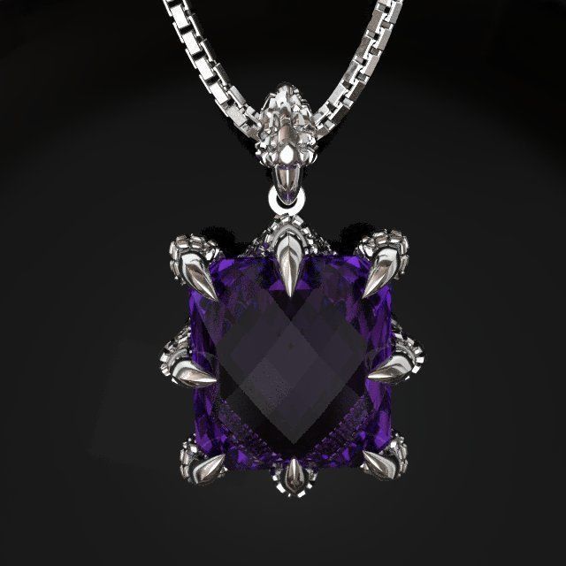 Dragons Claw Pendant -  original  3D print model_6