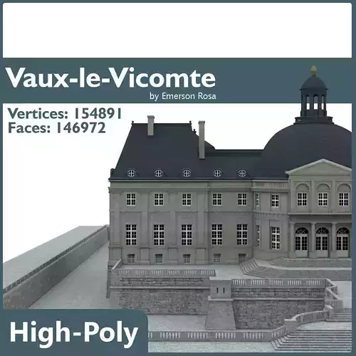 Chateau de Vaux-le-Vicomte 3D model