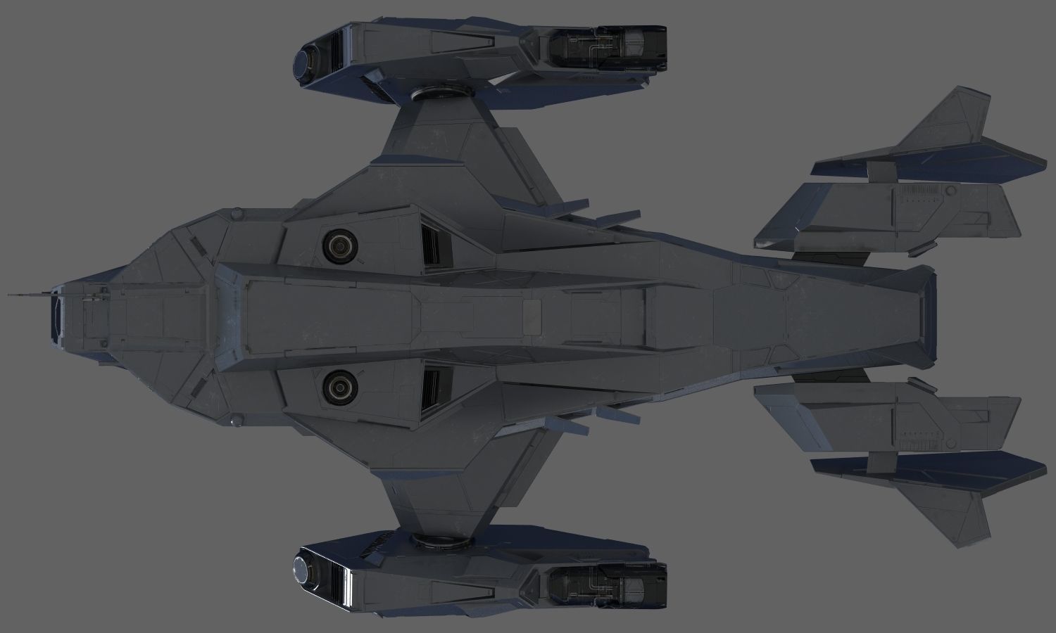 Space Ship C 3D model_10
