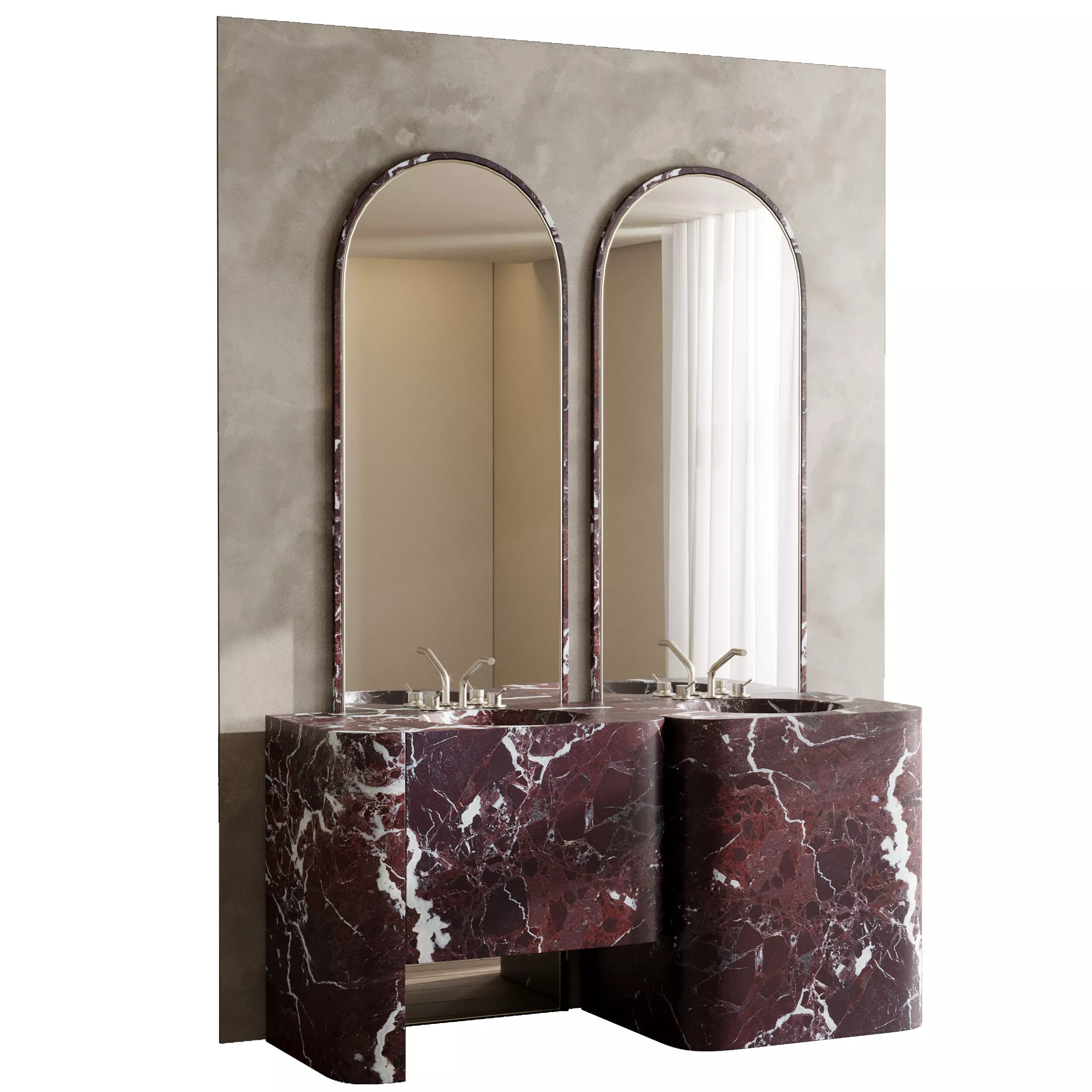Bathroom furniture by Fauset Bathroom 212 Low-poly 3D model