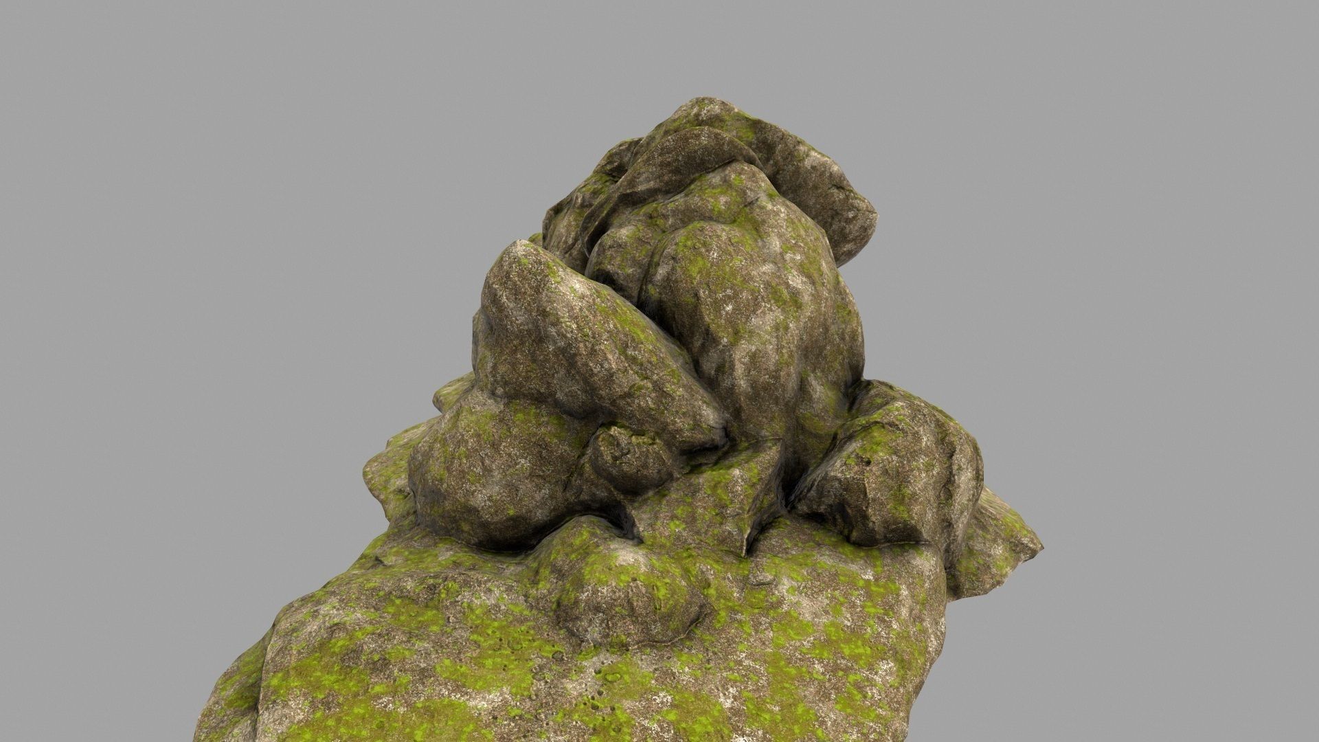 forest rocks 10 Low-poly 3D model_8