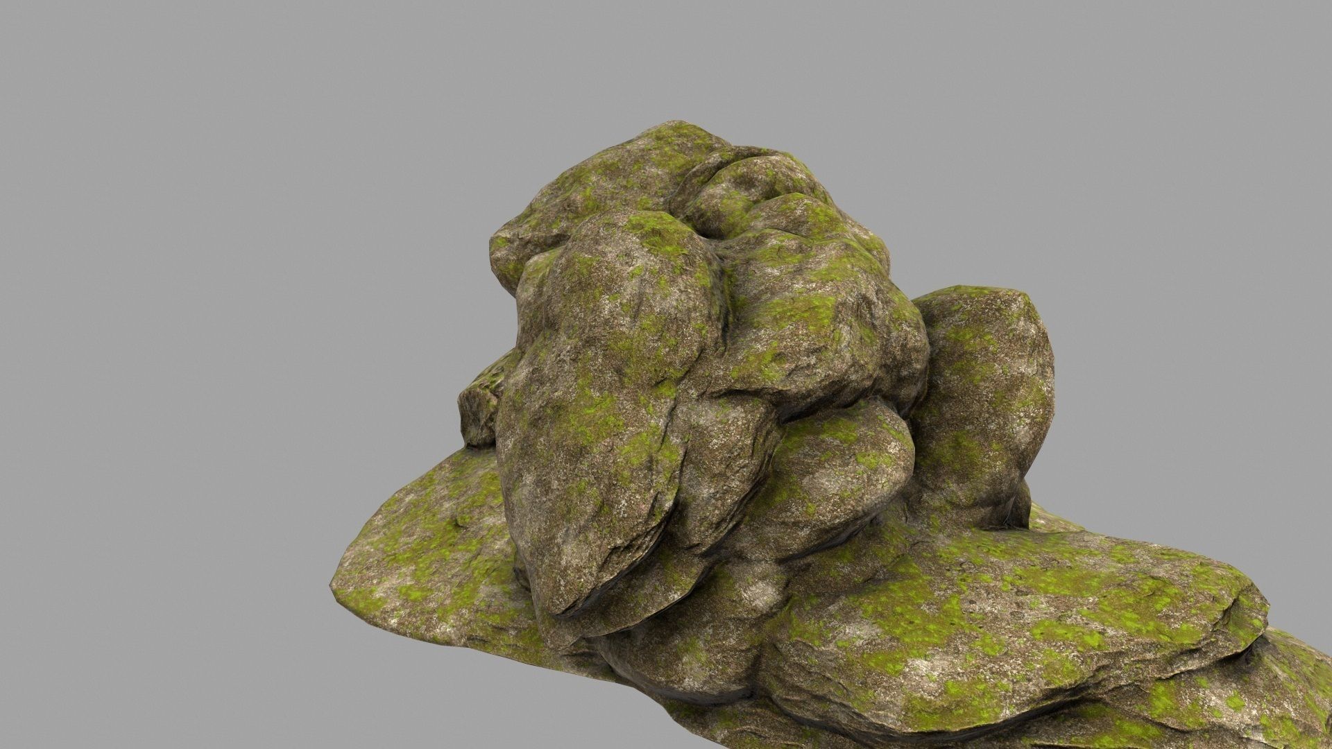 forest rocks 10 Low-poly 3D model_4