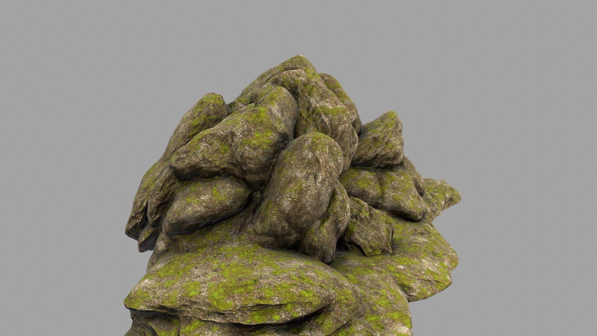 forest rocks 10 Low-poly 3D model_3