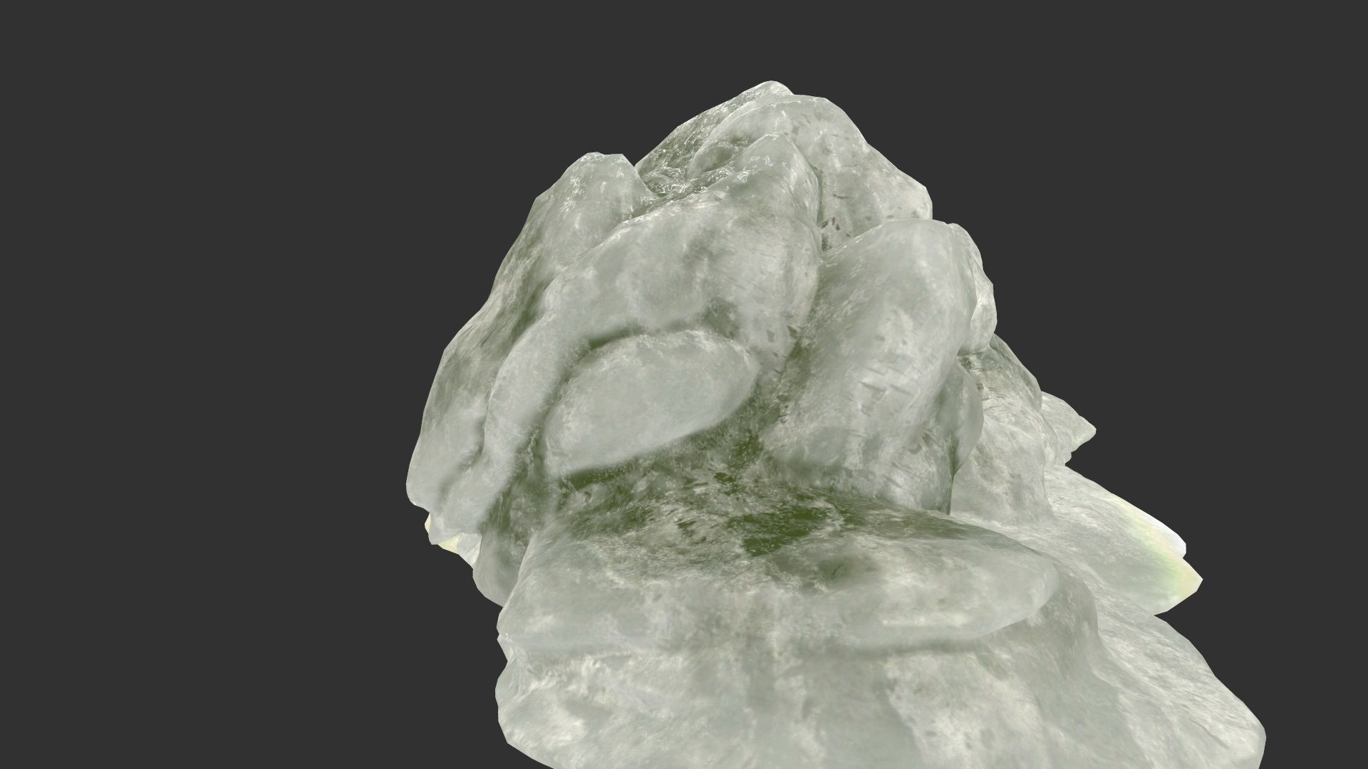 Ice Cave Low-poly 3D model_3