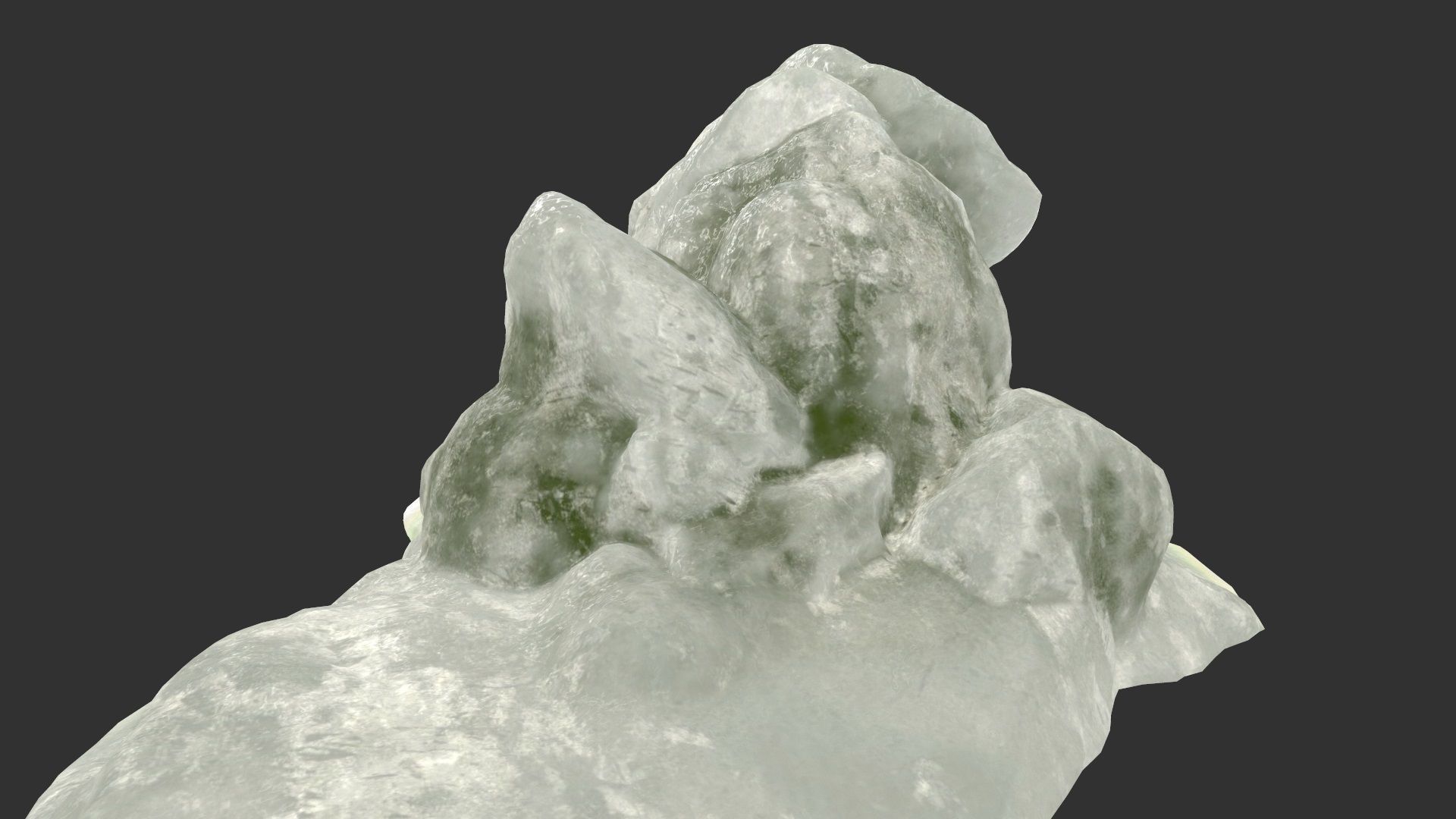 Ice Cave Low-poly 3D model_9