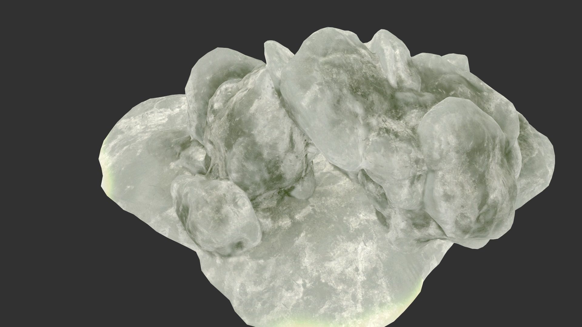 Ice Cave Low-poly 3D model_10