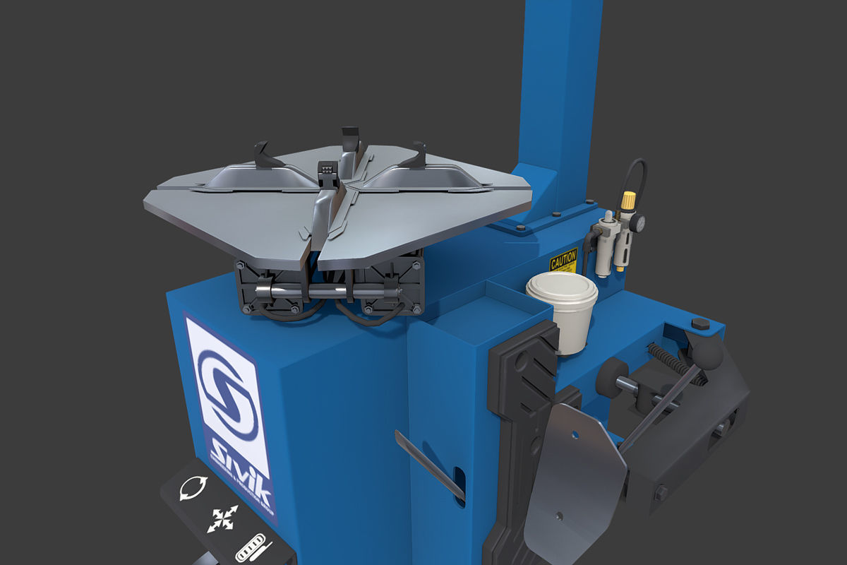 Autoservice Props Pack Low-poly 3D model_15