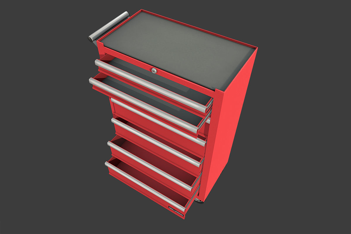 Autoservice Props Pack Low-poly 3D model_8