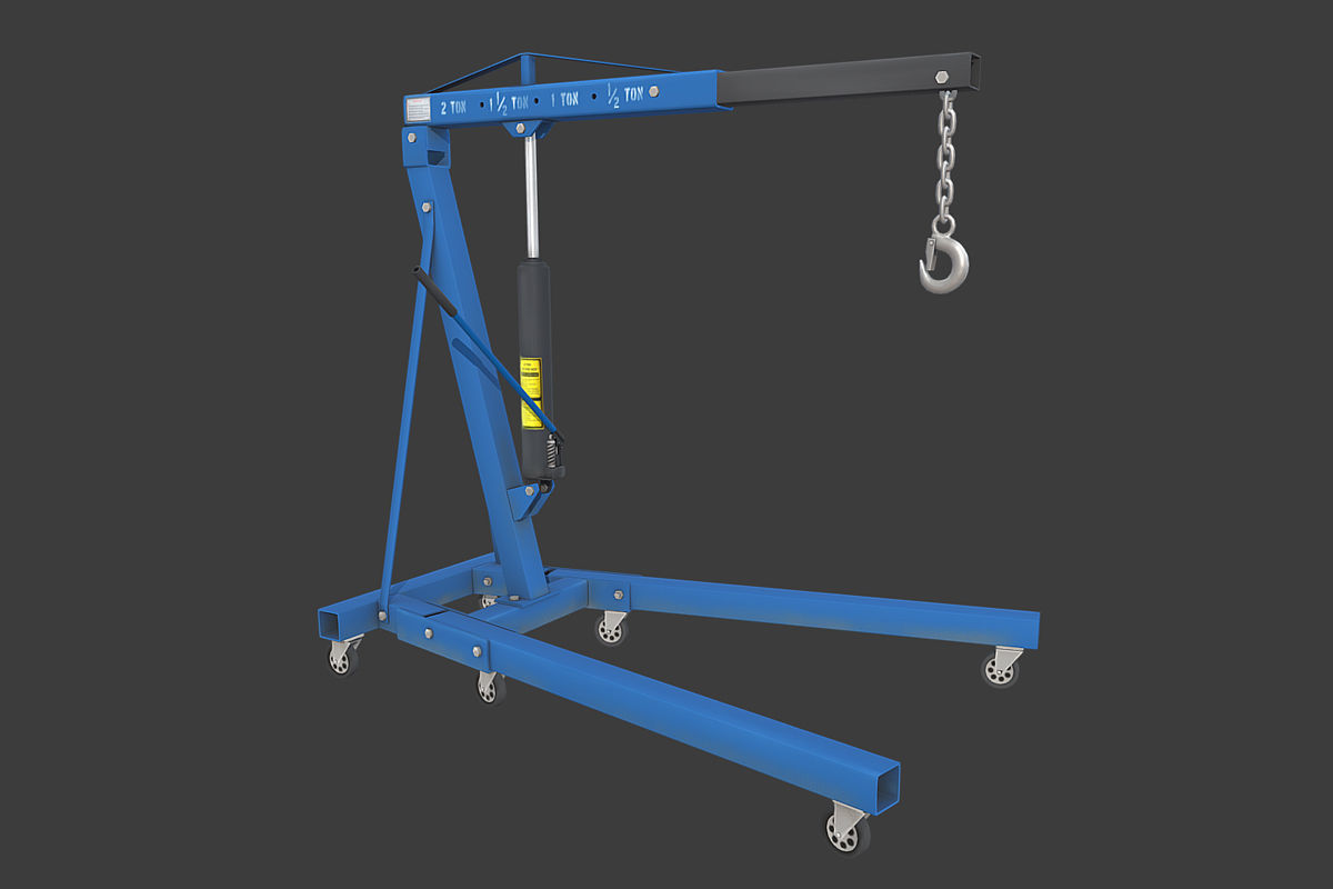 Autoservice Props Pack Low-poly 3D model_9