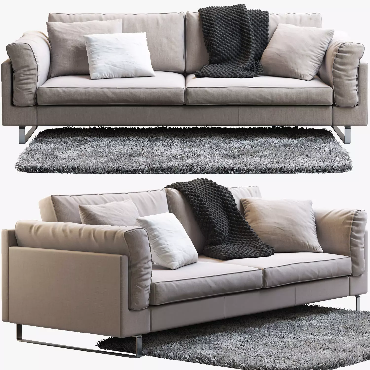 BoConcept Indivi 2 sofa 3D model_0