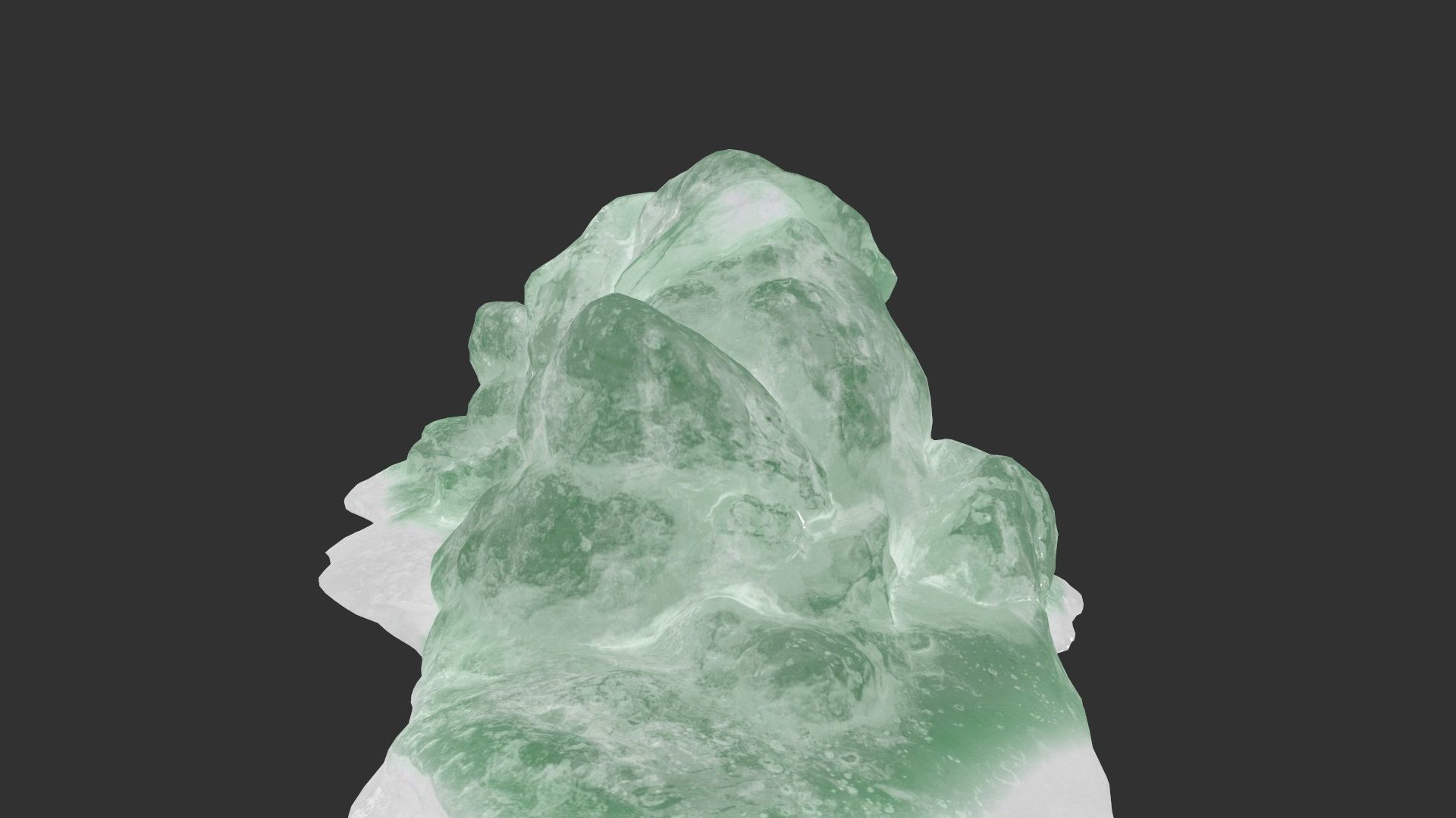 Ice Cave Low-poly 3D model_6