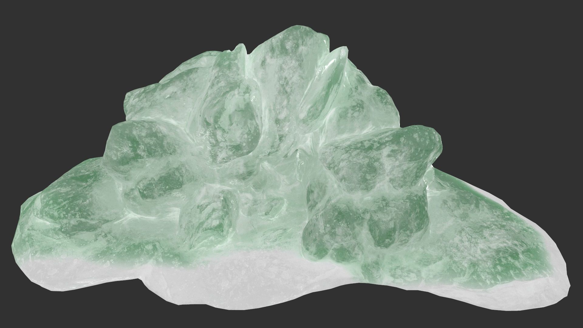 Ice Cave Low-poly 3D model_12