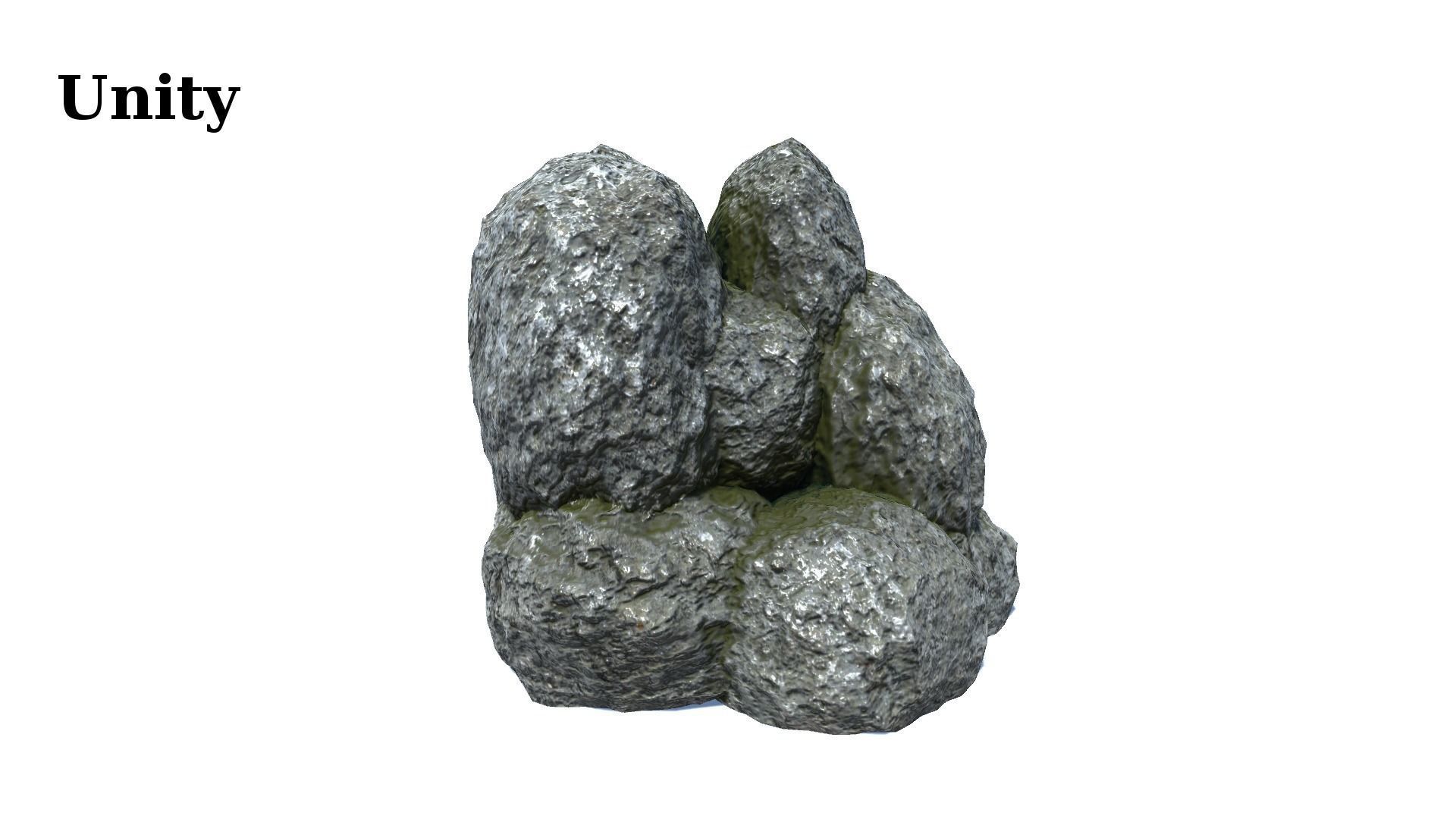 12 Rock Formations Pack Low-poly 3D model_20