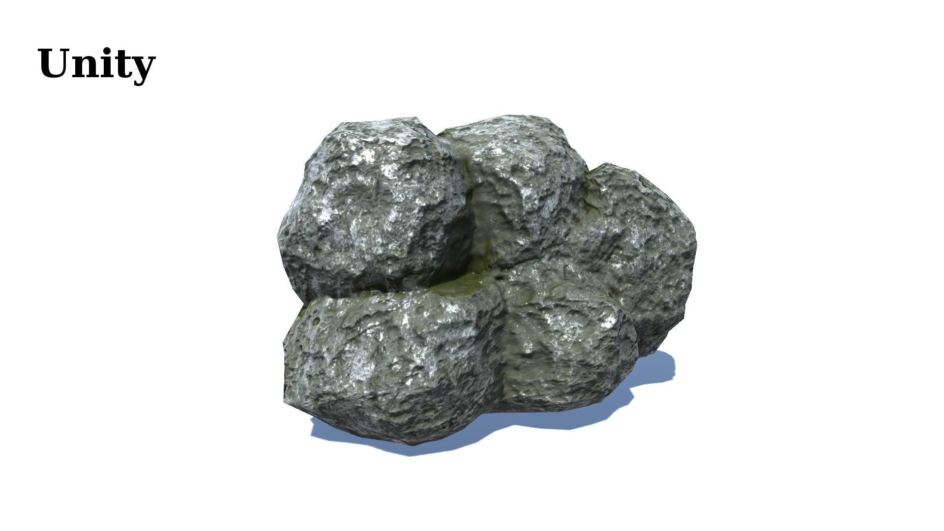 12 Rock Formations Pack Low-poly 3D model_8