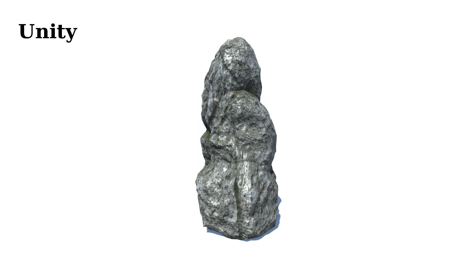 12 Rock Formations Pack Low-poly 3D model_26