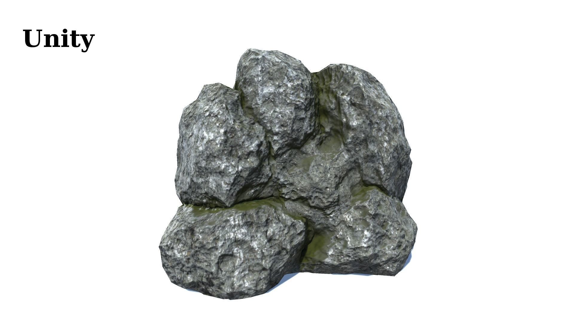 12 Rock Formations Pack Low-poly 3D model_14