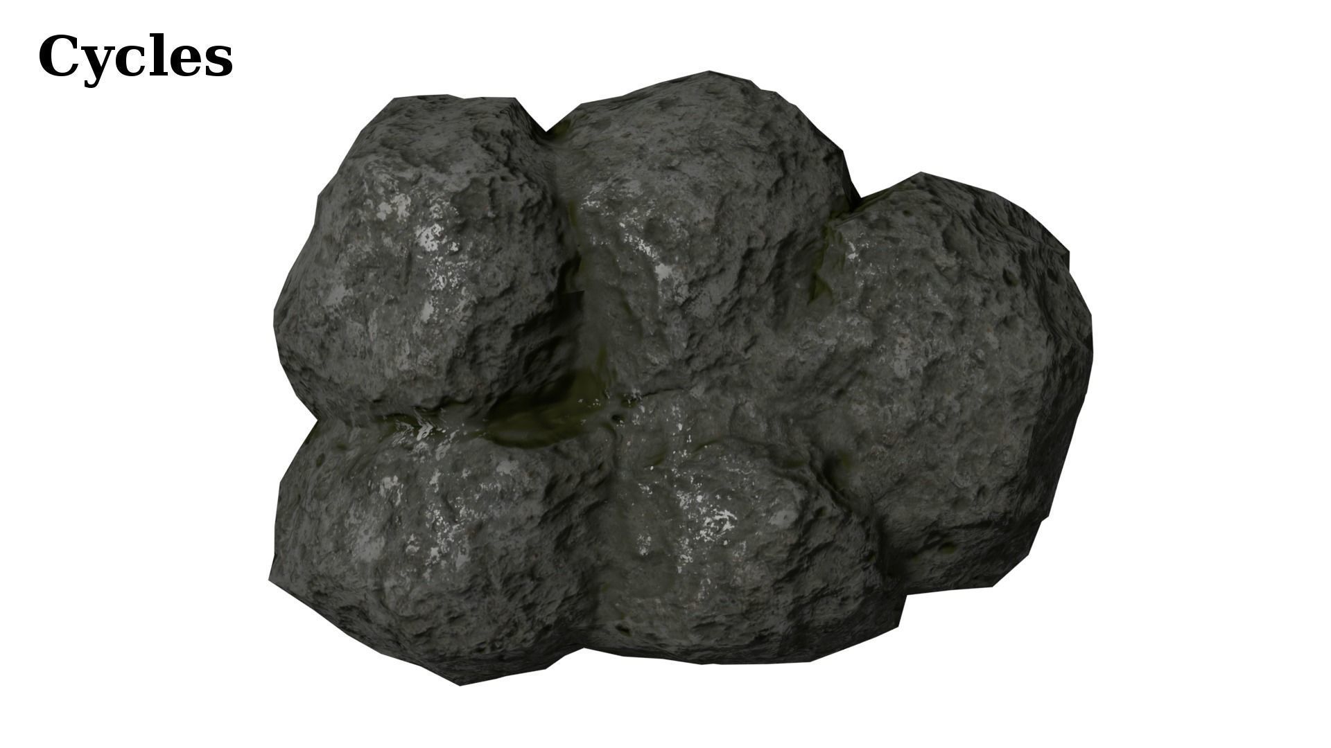 12 Rock Formations Pack Low-poly 3D model_7