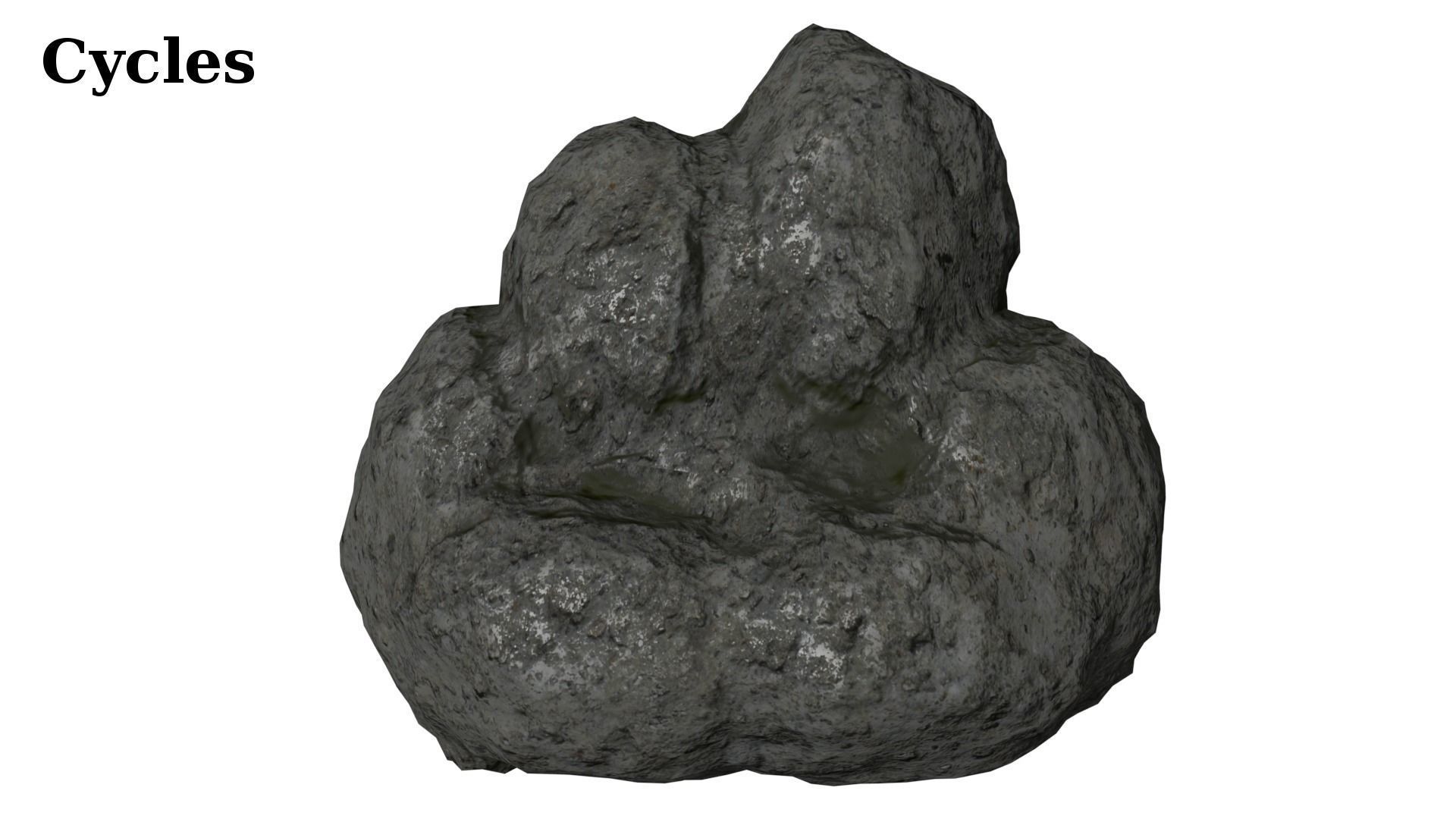 12 Rock Formations Pack Low-poly 3D model_16