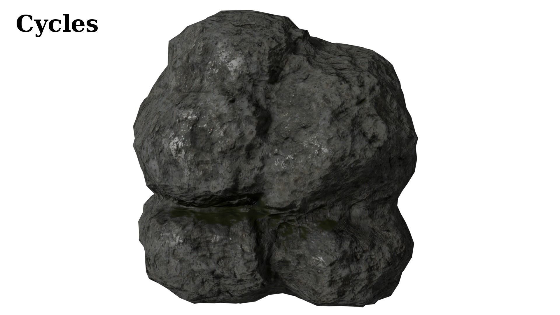 12 Rock Formations Pack Low-poly 3D model_34