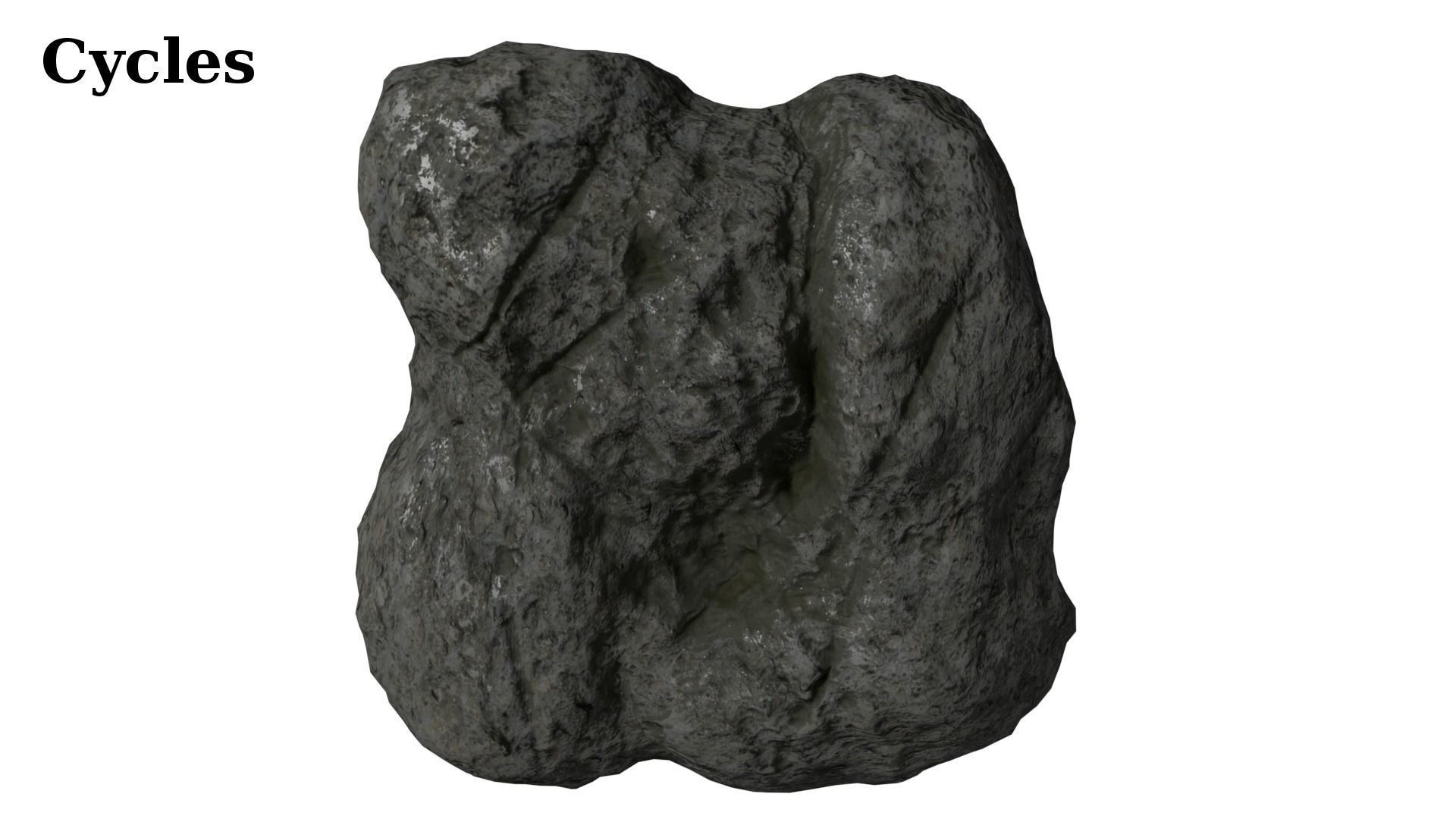 12 Rock Formations Pack Low-poly 3D model_22