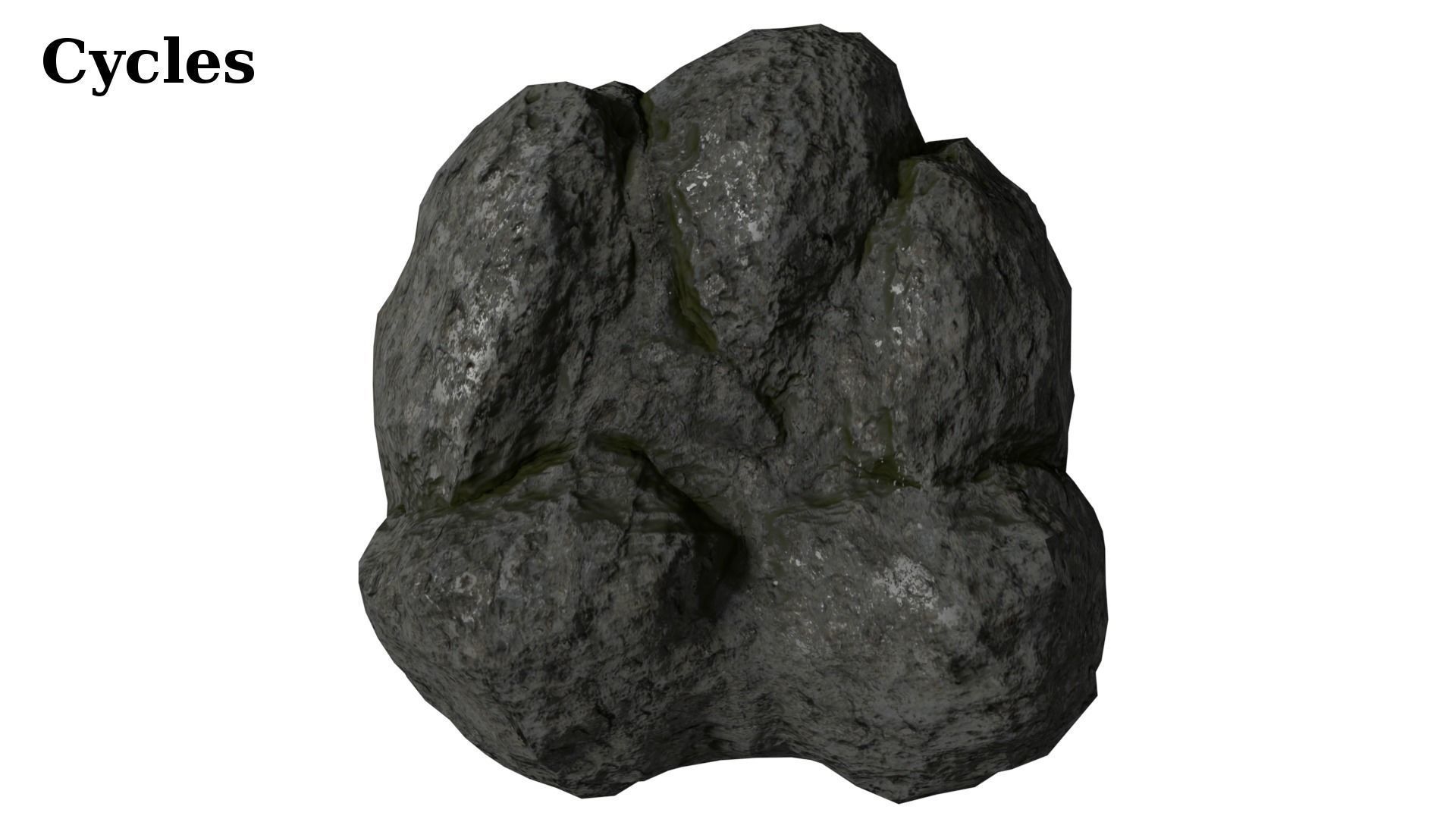 12 Rock Formations Pack Low-poly 3D model_13