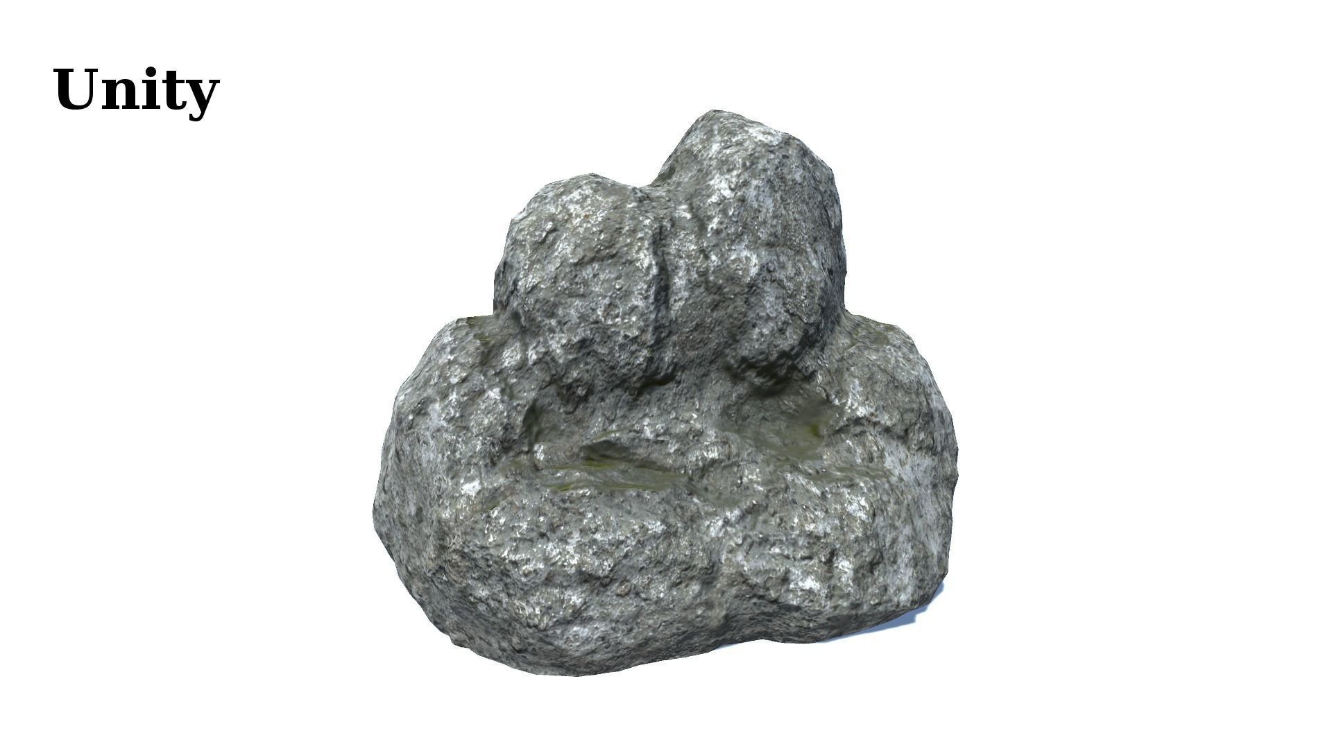 12 Rock Formations Pack Low-poly 3D model_17