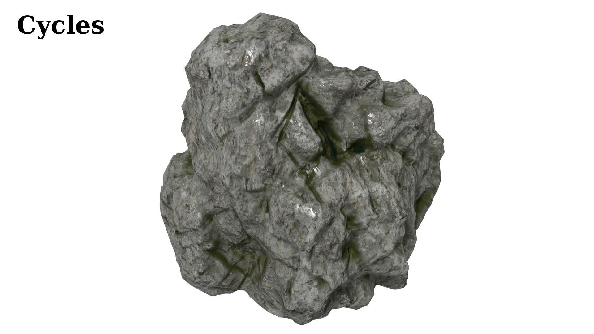 12 Rock Formations Pack Low-poly 3D model_1