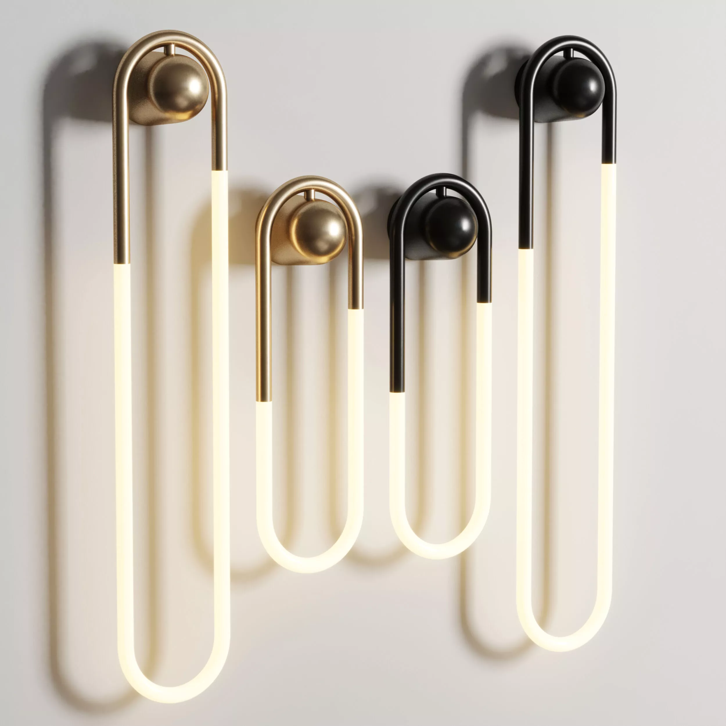 Rudi Loop Wall Lamp Low-poly 3D model