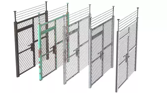 Barbed Wire Fence v6     