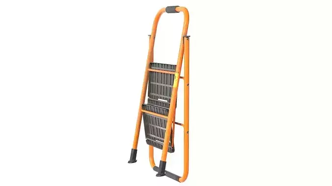 2 Step Metal Ladder Folded  