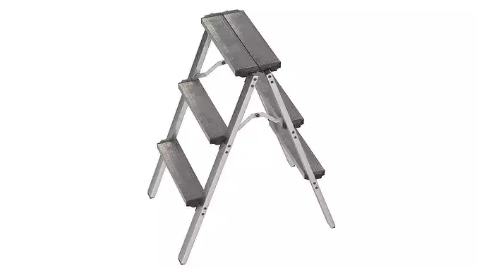3 Step Metal Ladder