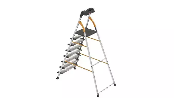 7 Step Metal Ladder