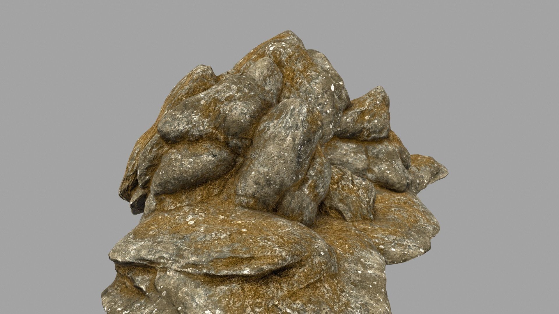 Desert Rock Low-poly 3D model_3