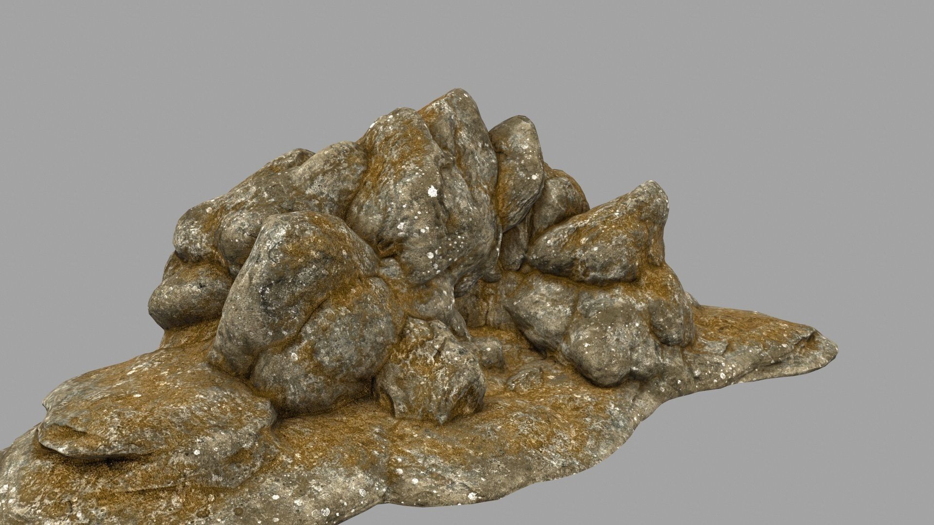 Desert Rock Low-poly 3D model_2