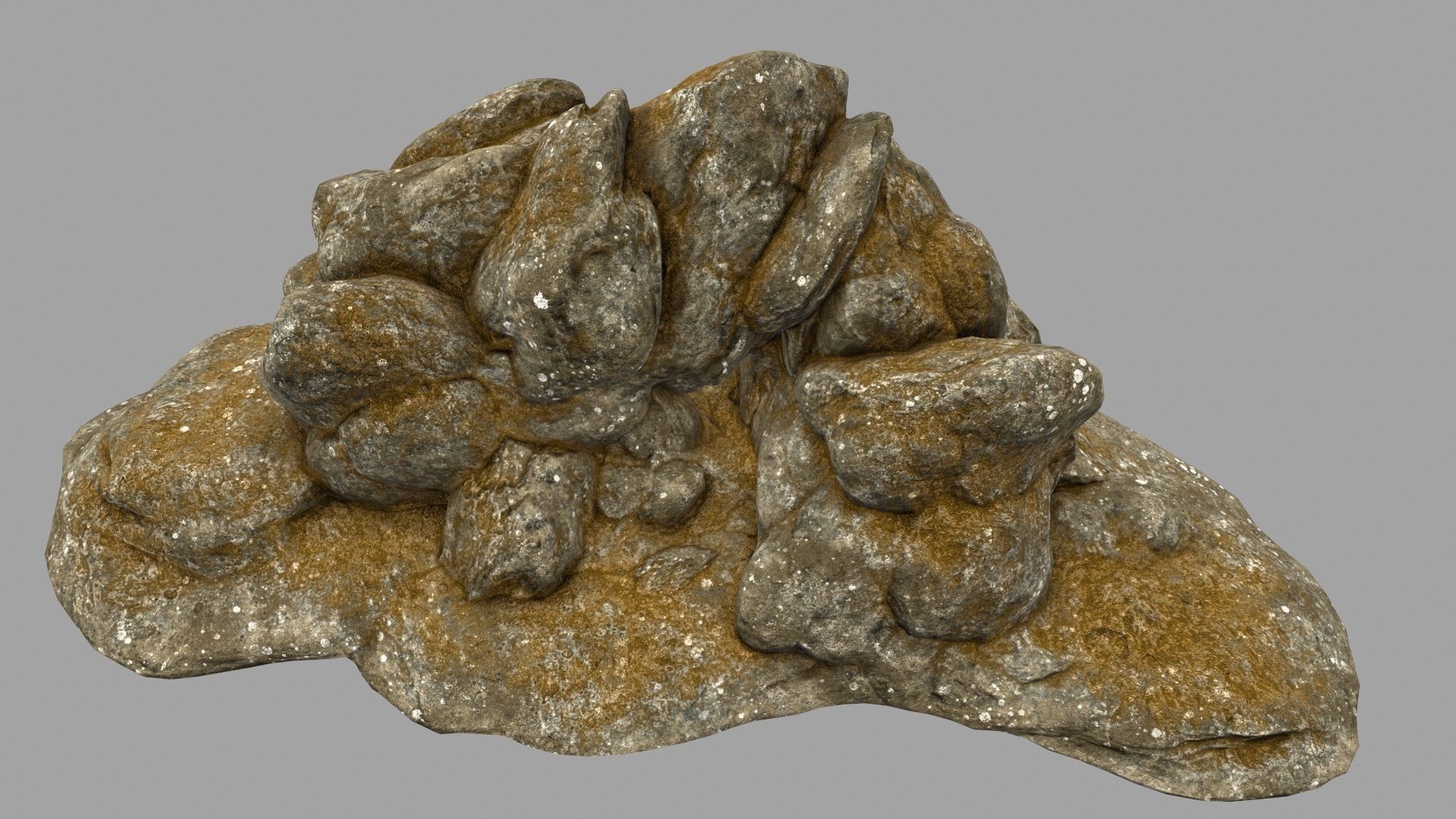 Desert Rock Low-poly 3D model_10