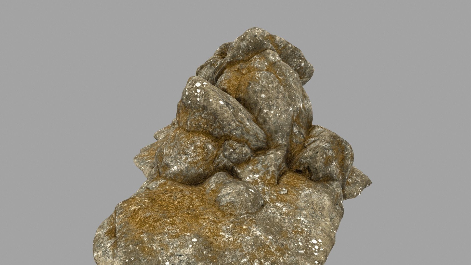 Desert Rock Low-poly 3D model_7