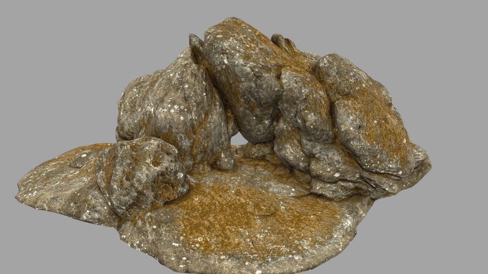 Desert Rock Low-poly 3D model_6